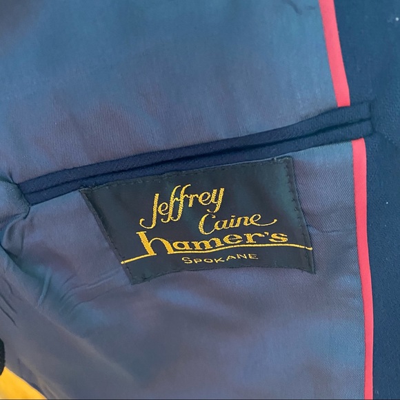 Beautiful Blue Wool Blazer Suit Jacket - Picture 8 of 8